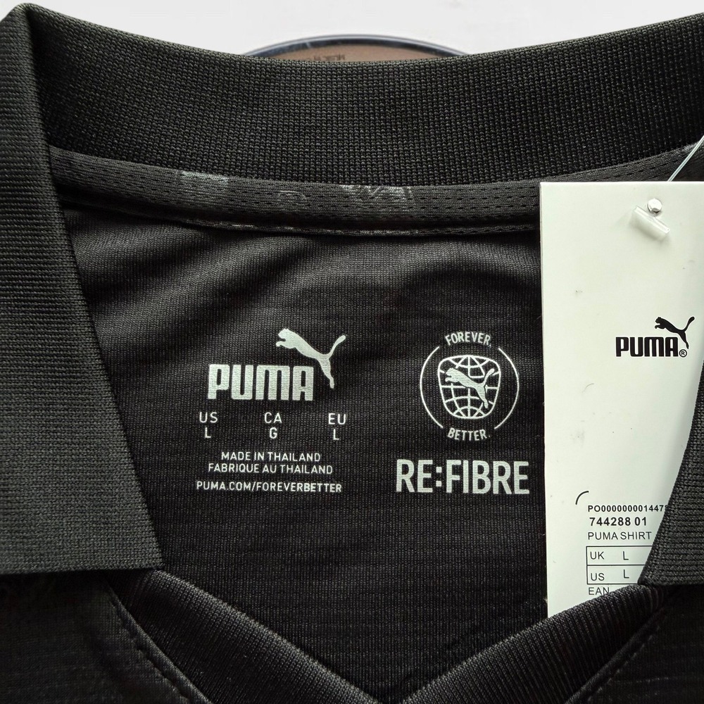 Puma Portugal Ronaldo #7 Jersey Black Gold Soccer Shirt Mens Large NWT 2024/25 - Picture 7 of 8